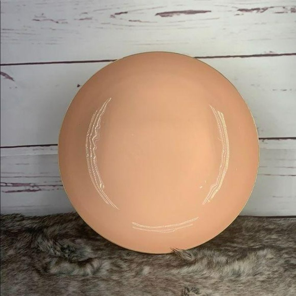 India‎ Pink/Coral and Gold Rounded Bowl Home Decor
